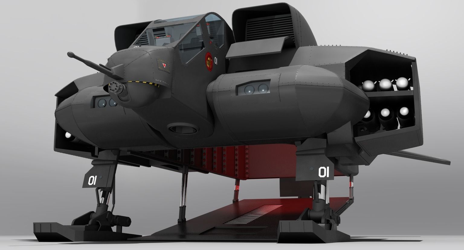 Aliens USMC Dropship Free 3D model_4