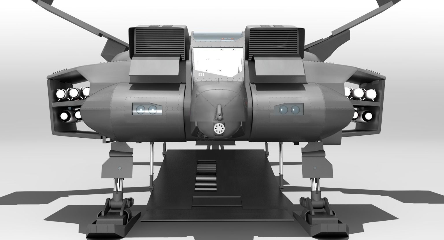 Aliens USMC Dropship Free 3D model_16