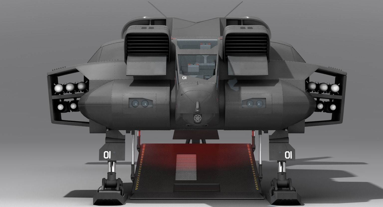 Aliens USMC Dropship Free 3D model_6