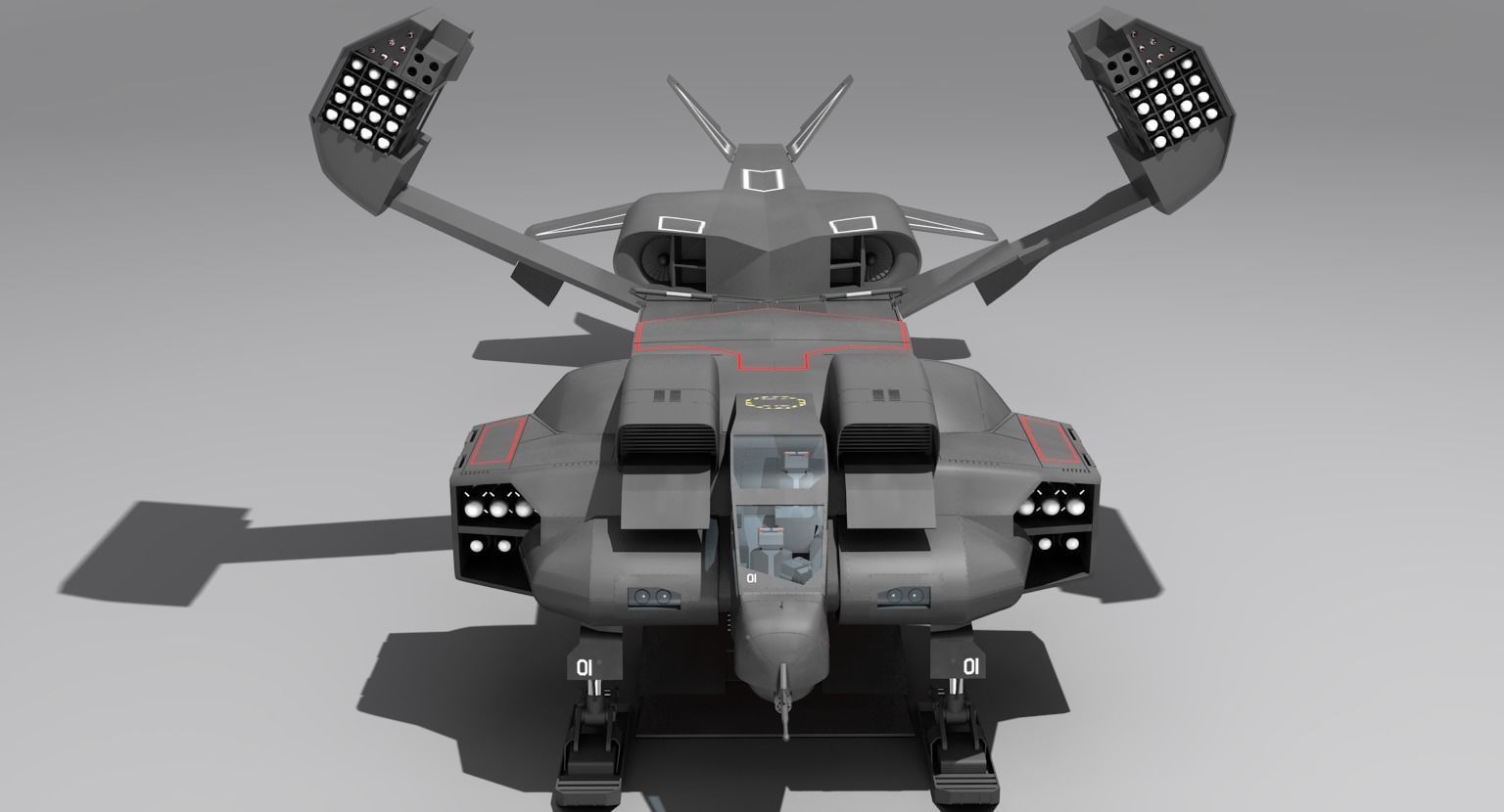 Aliens USMC Dropship Free 3D model_5