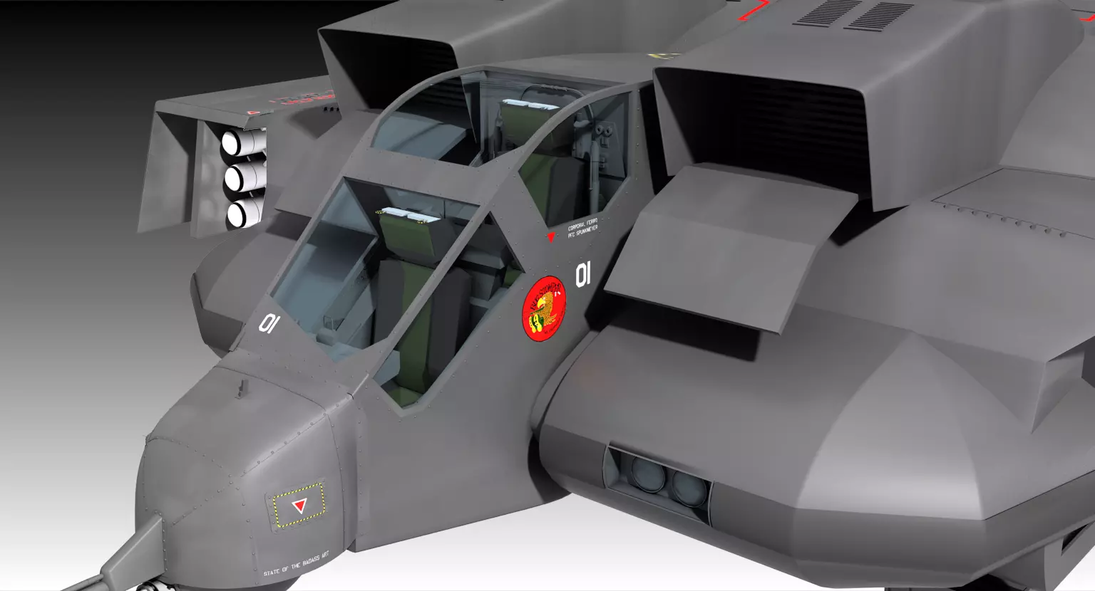 Aliens USMC Dropship Free 3D model_0