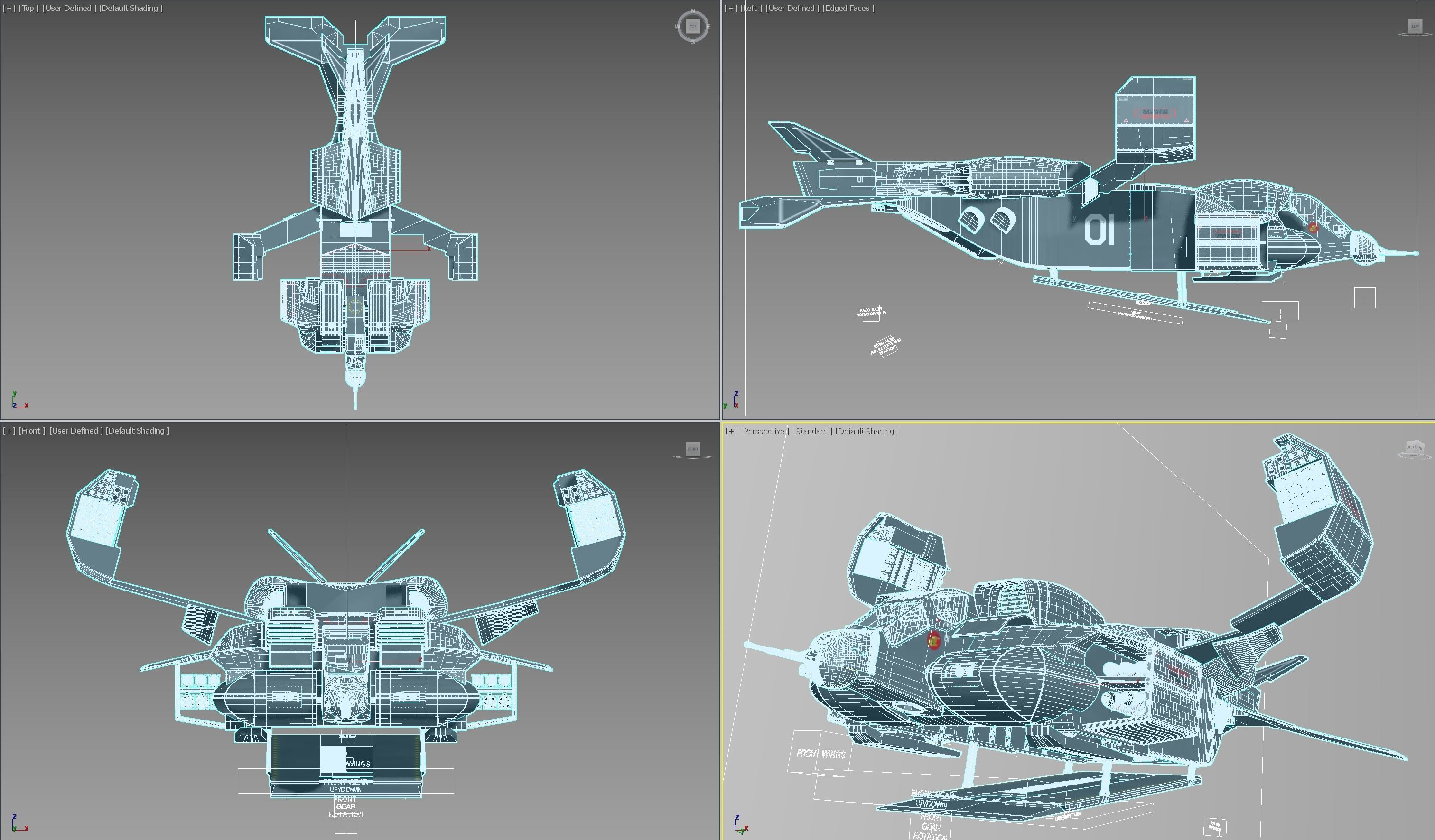 Aliens USMC Dropship Free 3D model_17