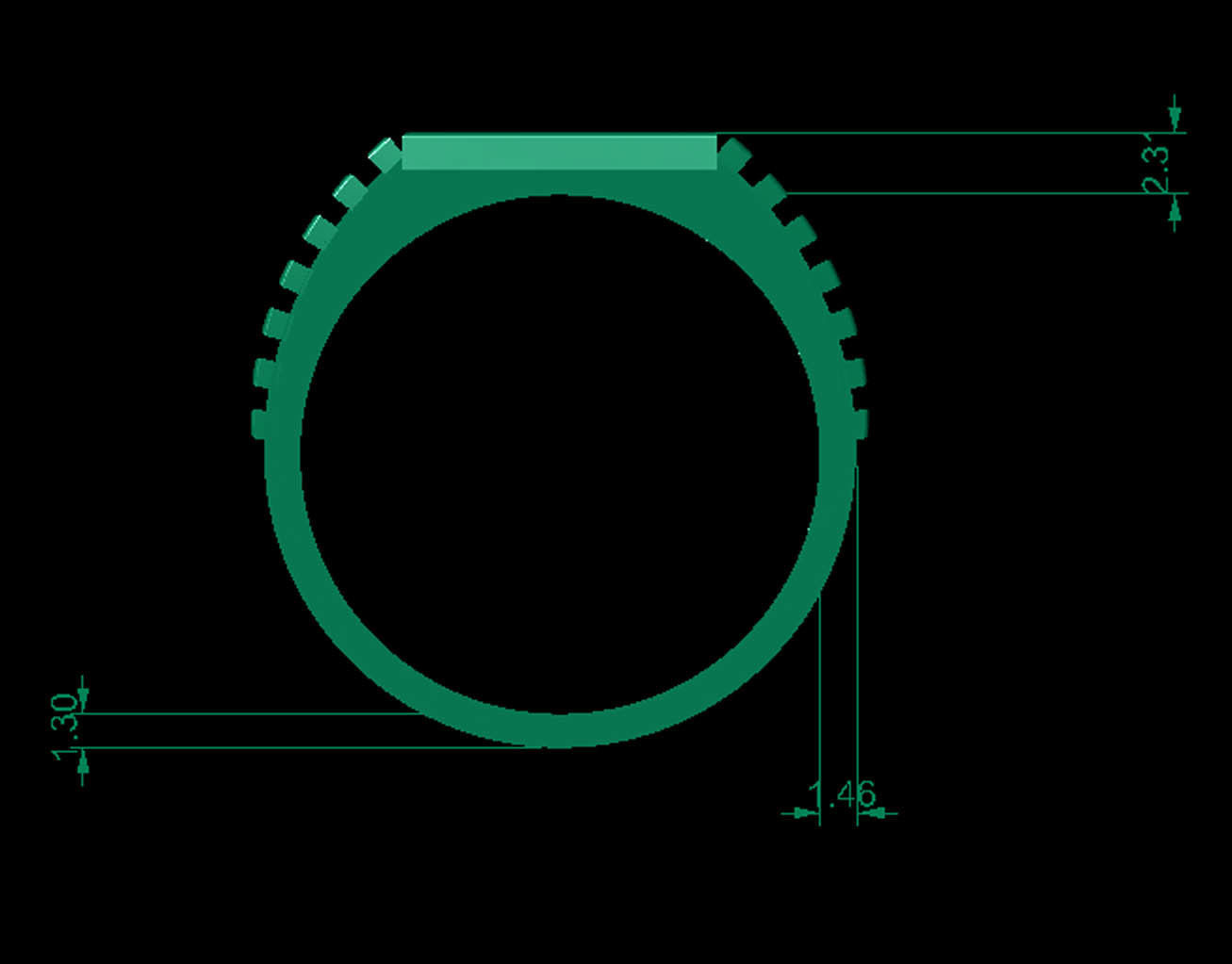 DIAMOND GENTS RING CAN PRINT WITH ANY CAM MACHINE 3D print model_7