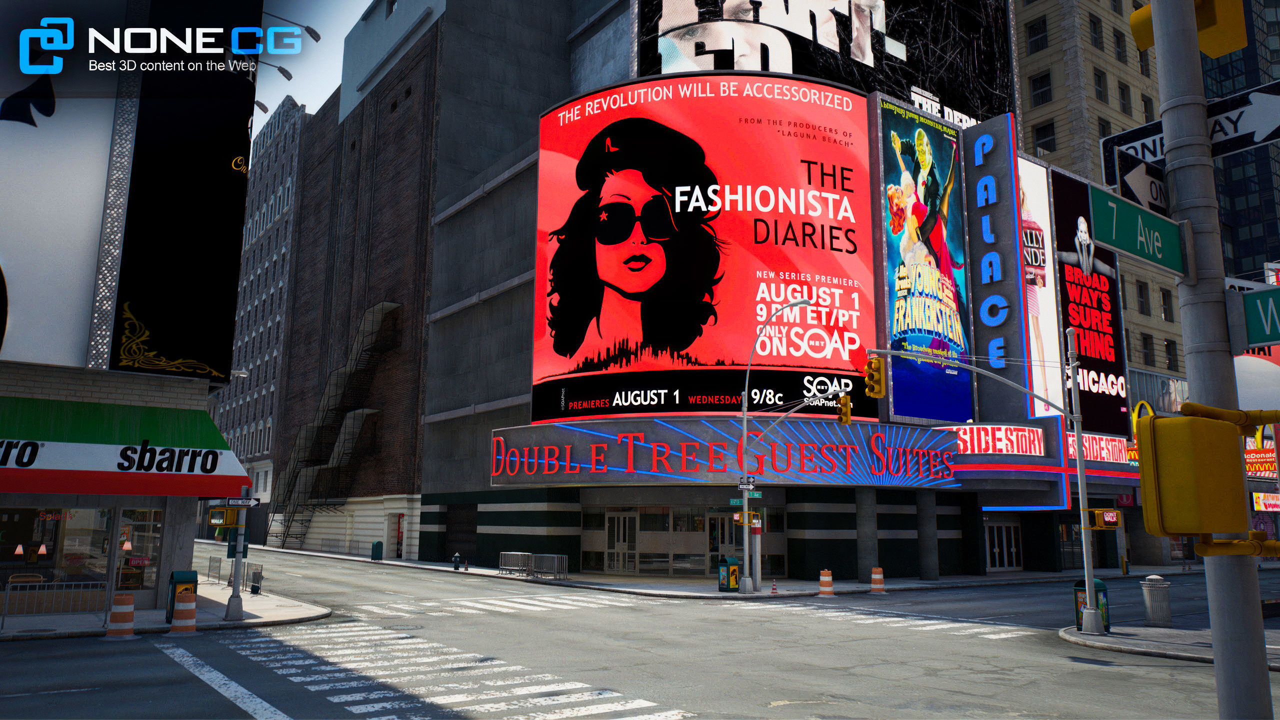 NYC Times Square v2 3D model_33