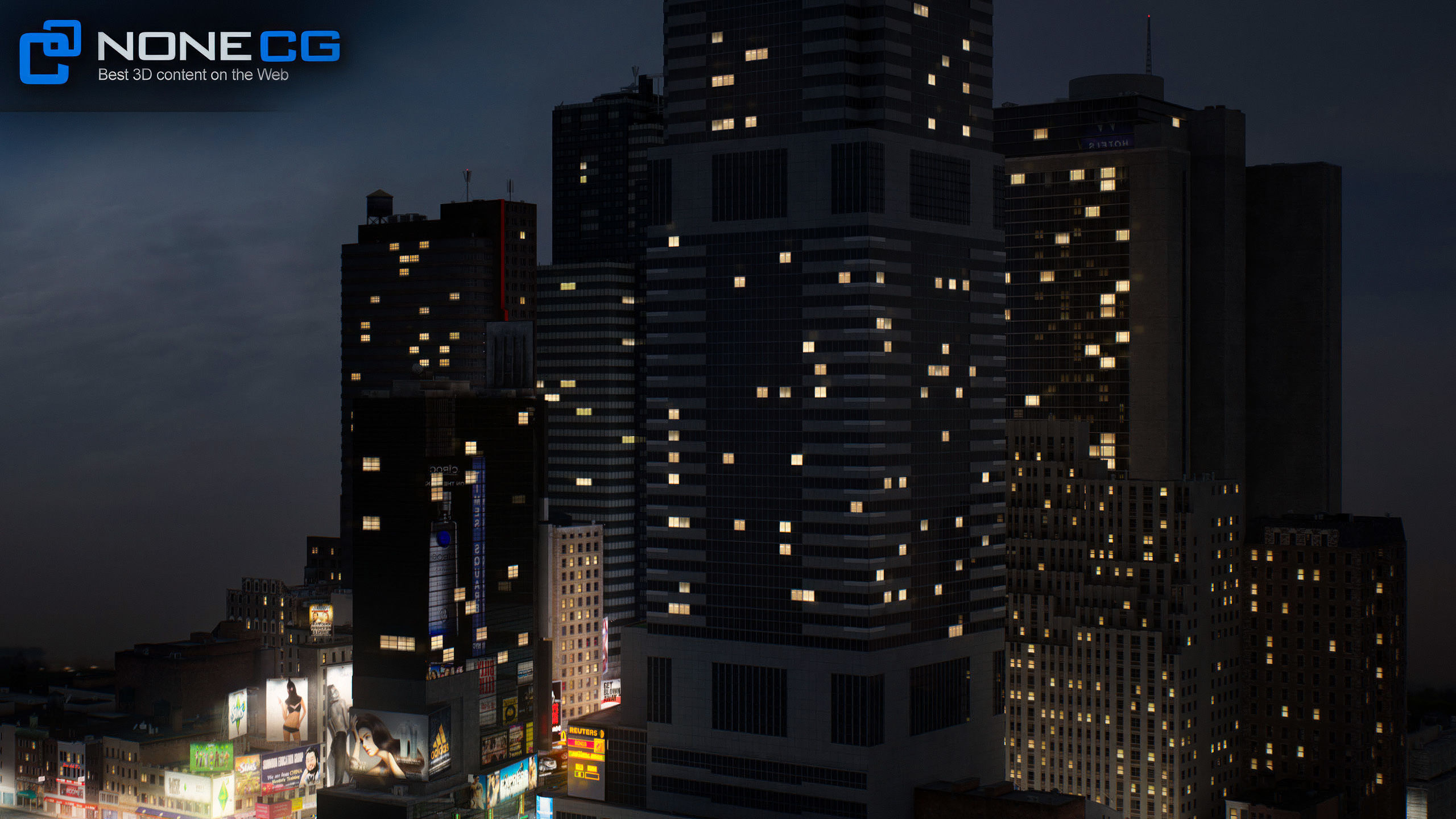 NYC Times Square v2 3D model_38
