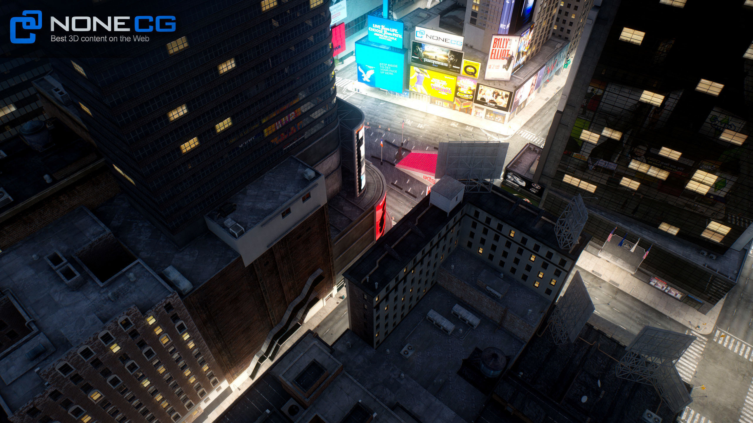 NYC Times Square v2 3D model_10