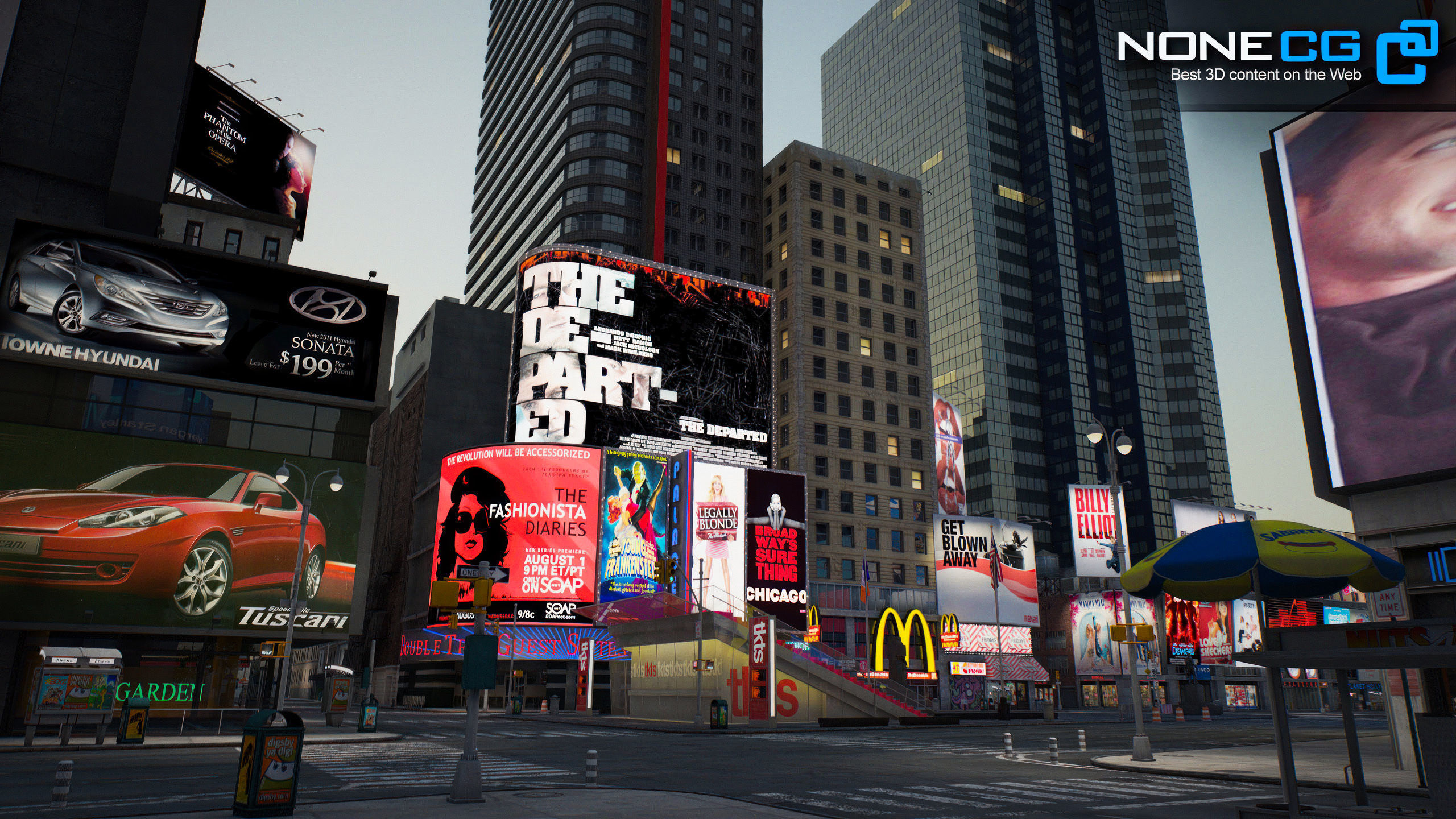 NYC Times Square v2 3D model_9