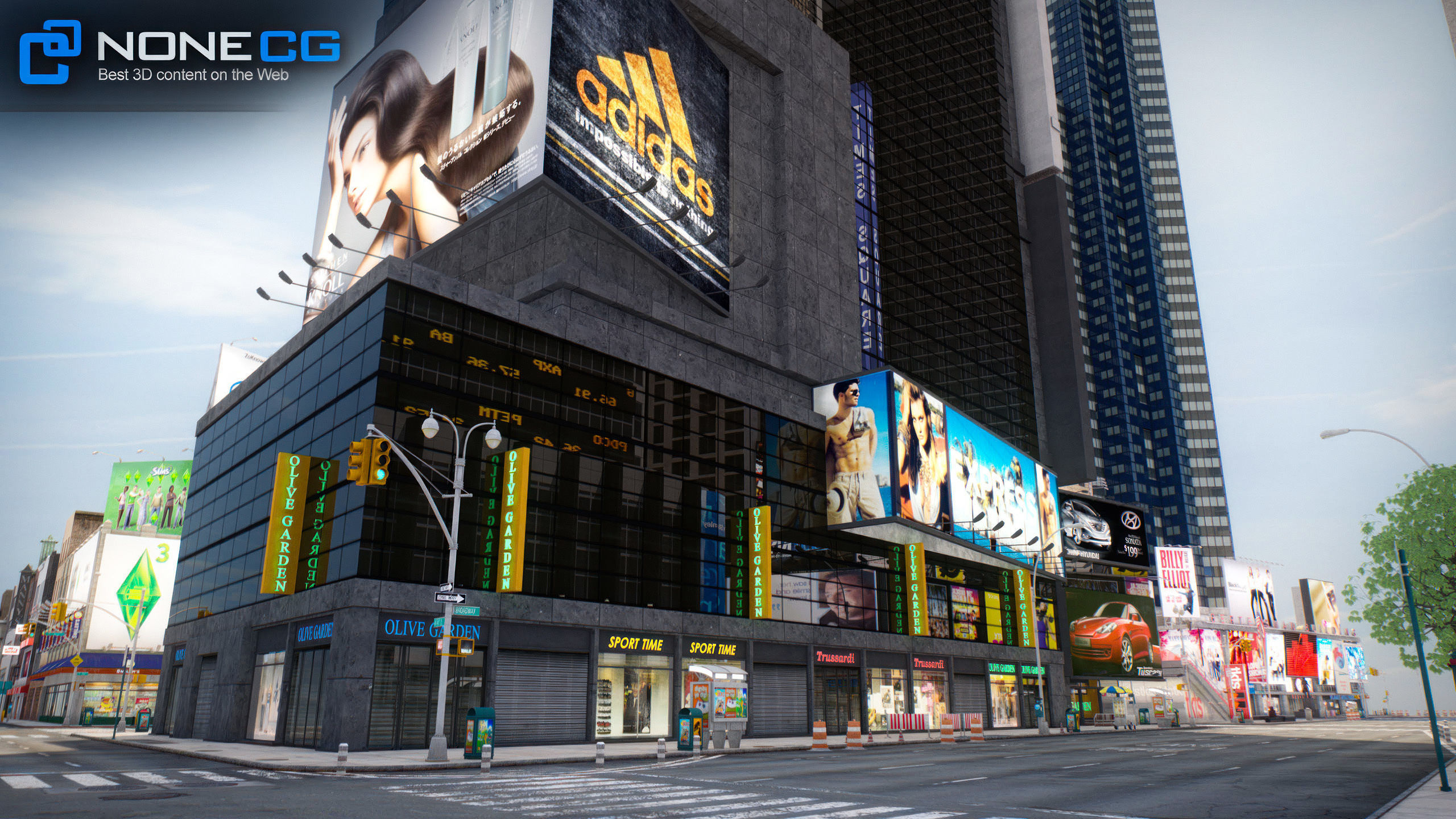 NYC Times Square v2 3D model_24