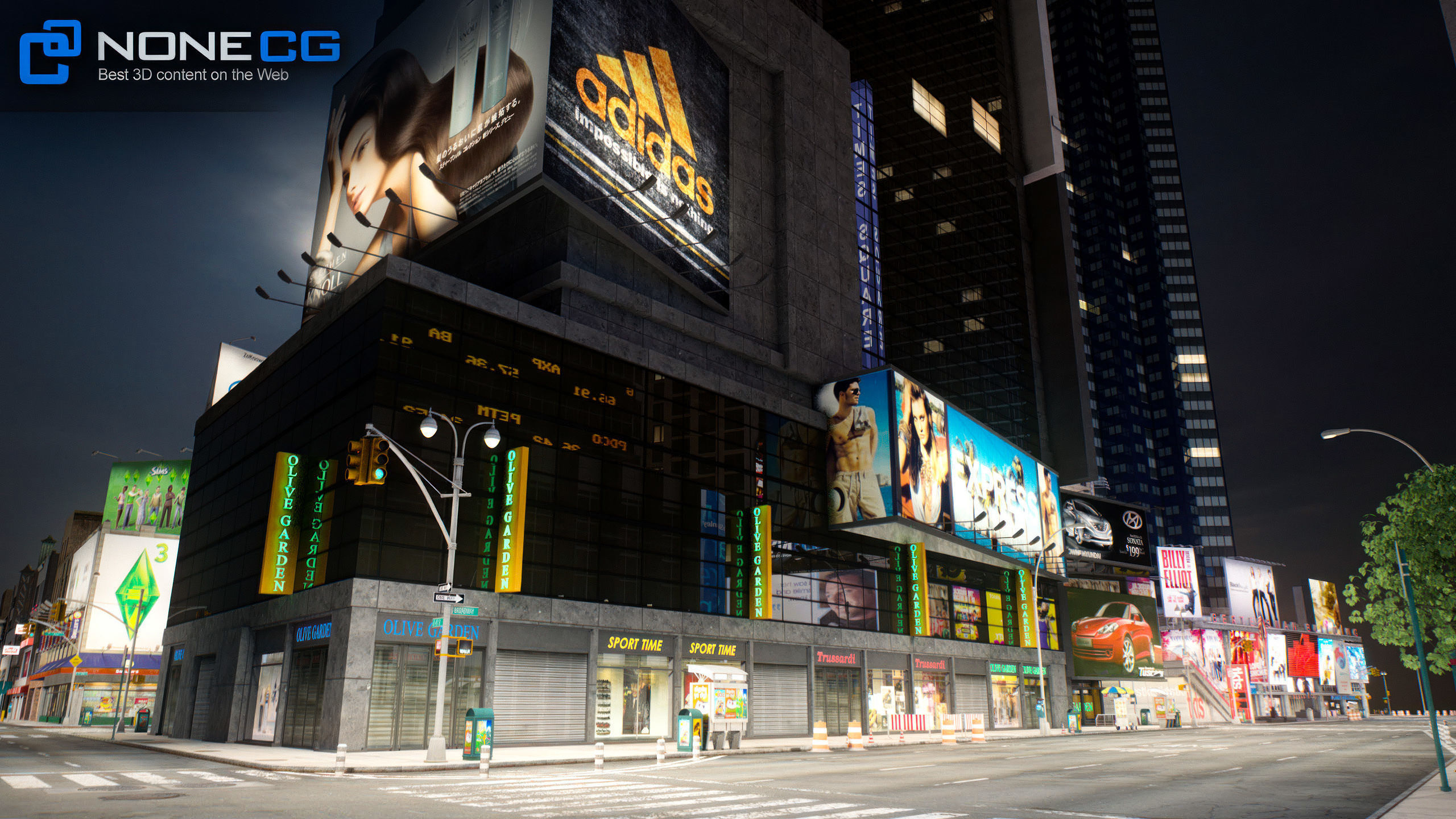 NYC Times Square v2 3D model_25