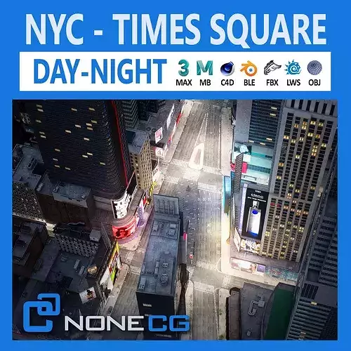 New York Times Square v2 3D model