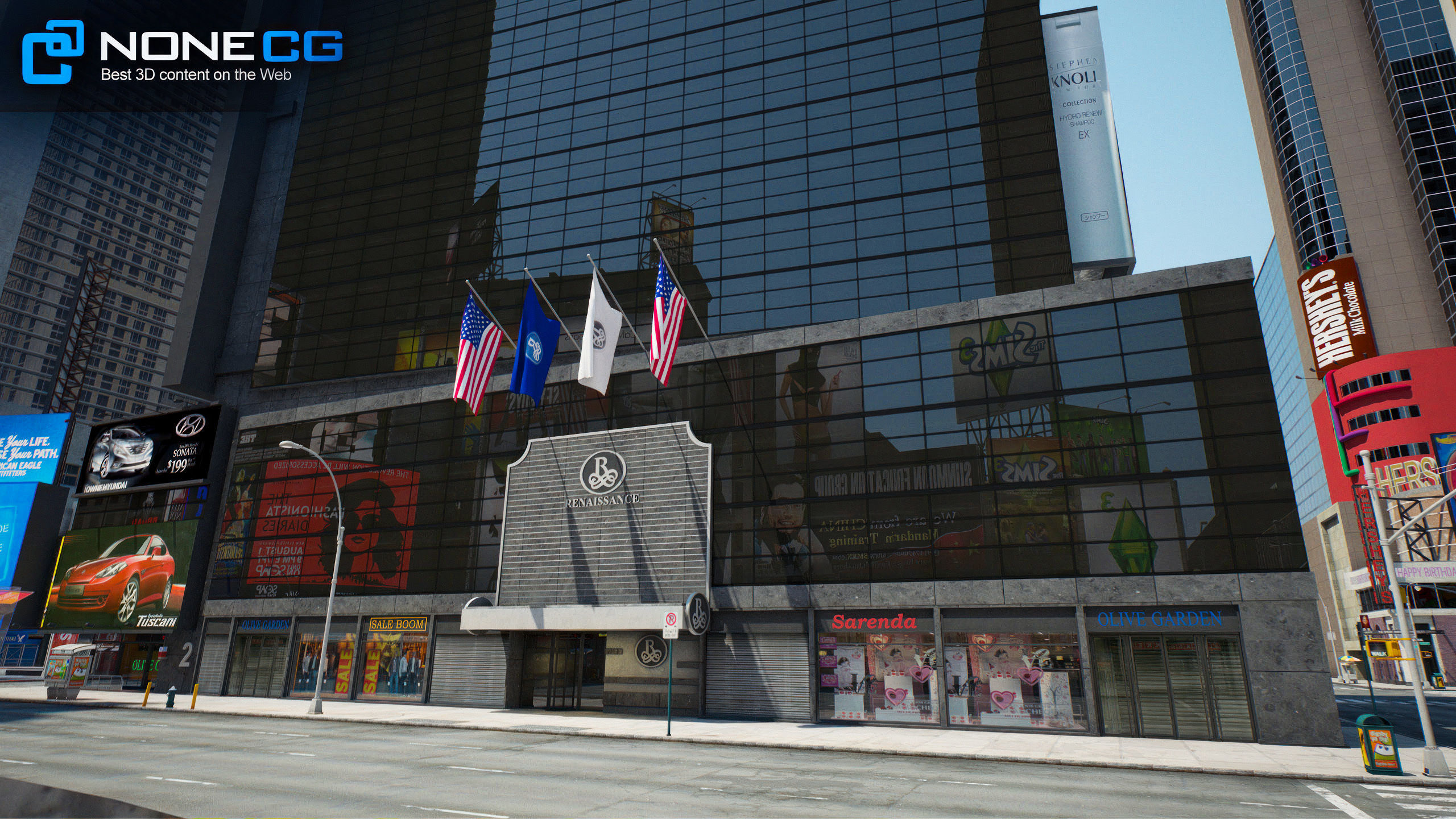 NYC Times Square v2 3D model_15
