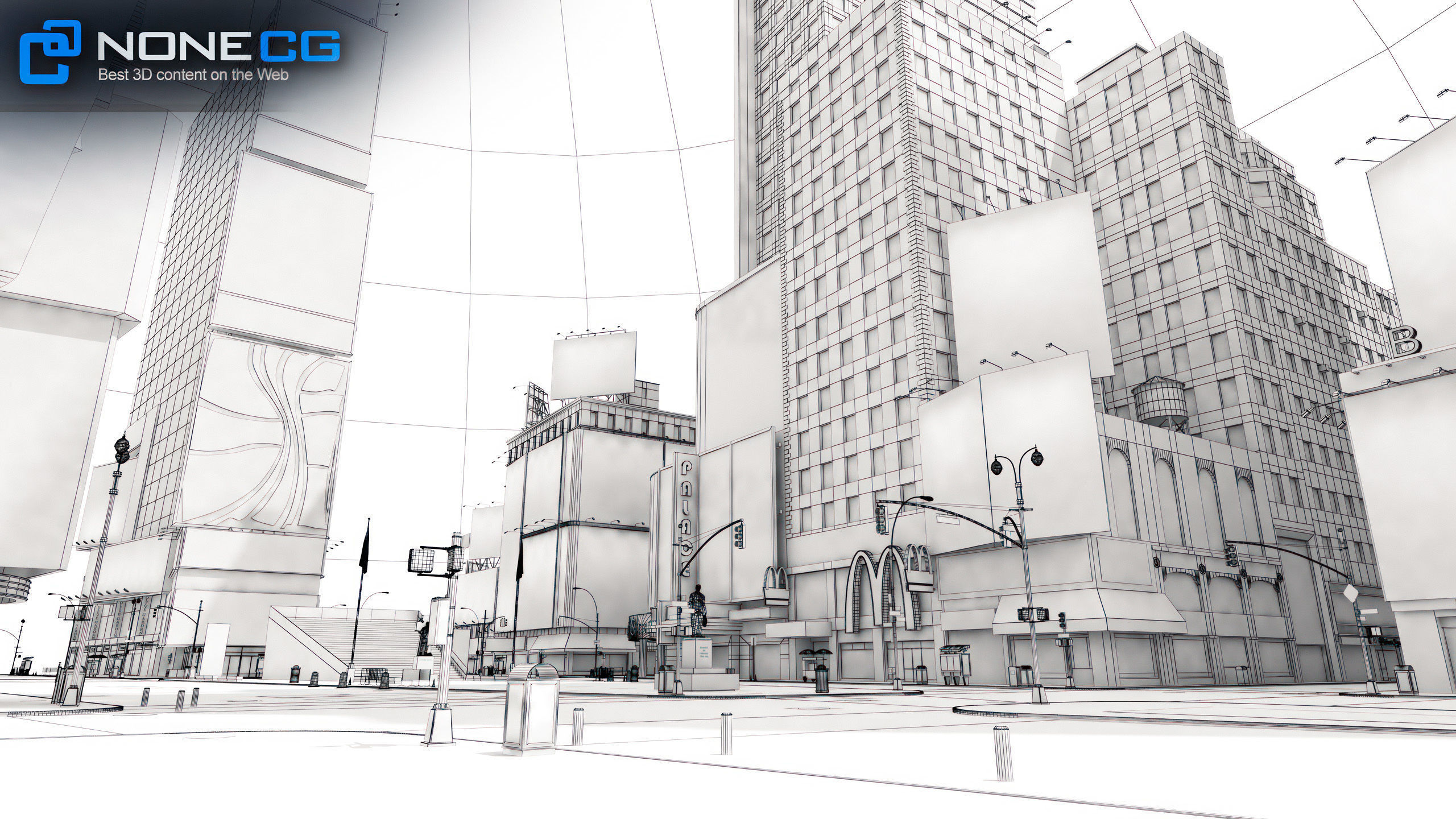 NYC Times Square v2 3D model_64