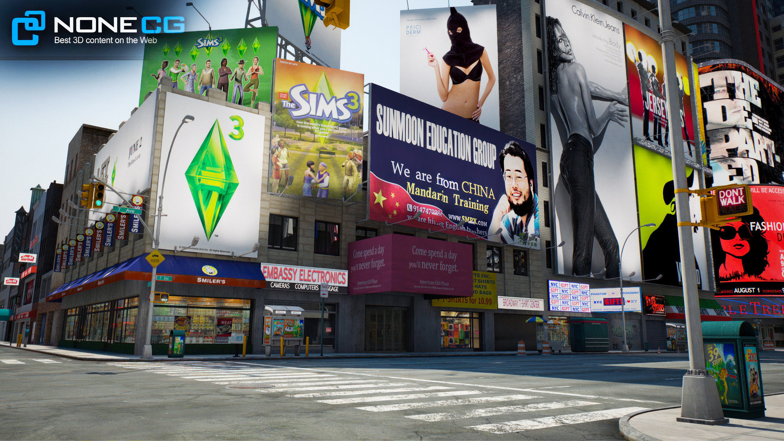 NYC Times Square v2 3D model_13