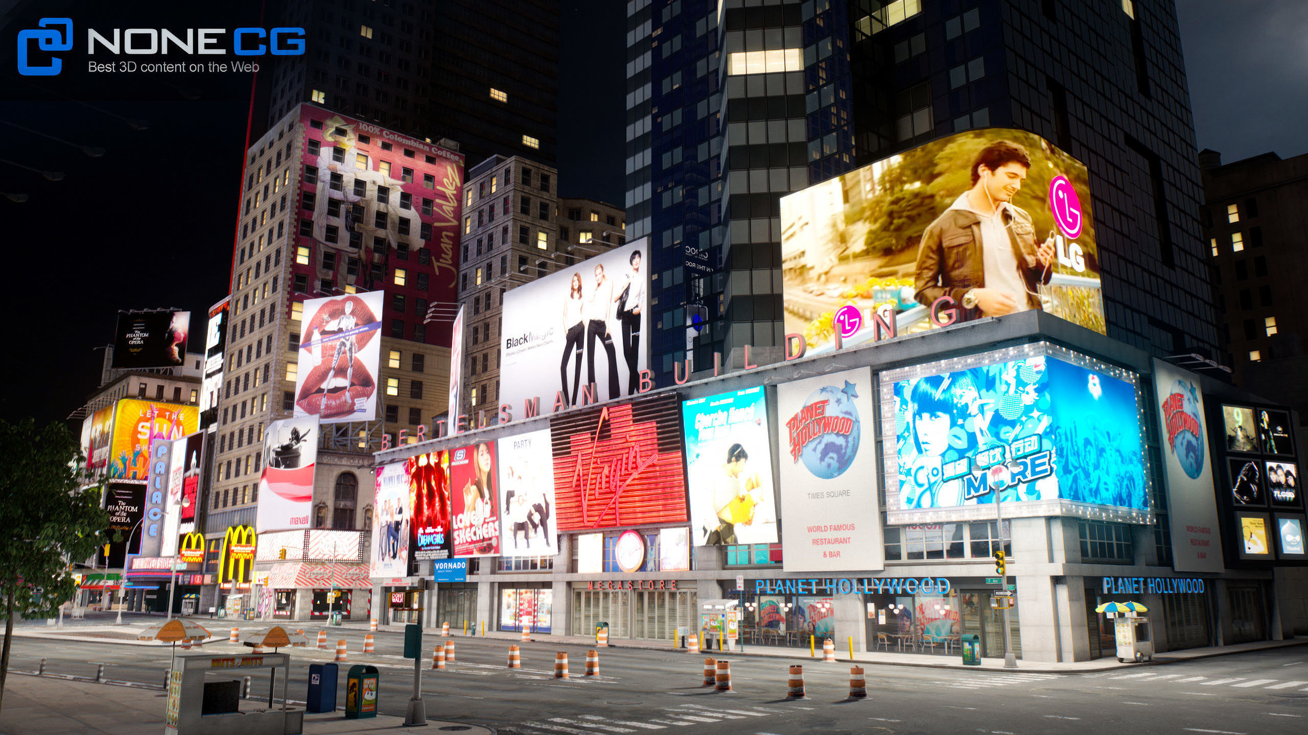 NYC Times Square v2 3D model_29
