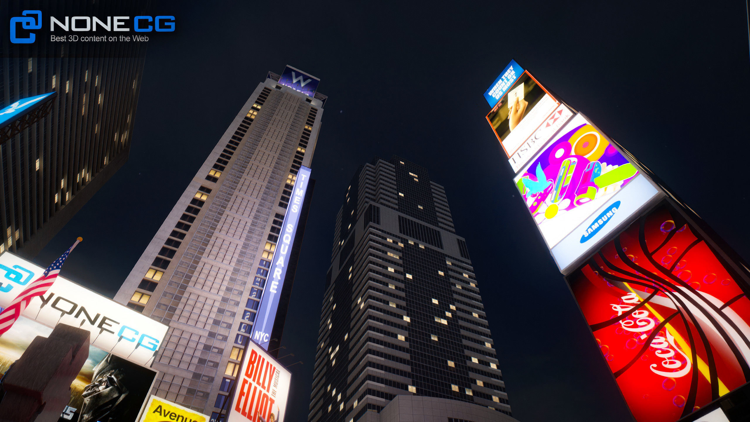 NYC Times Square v2 3D model_34