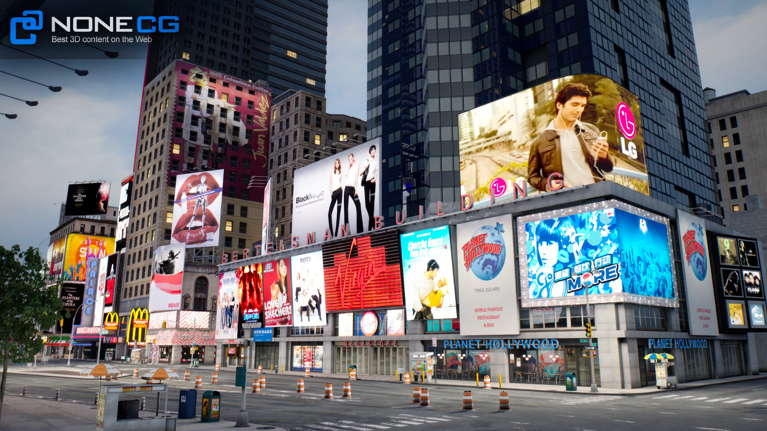 NYC Times Square v2 3D model_28