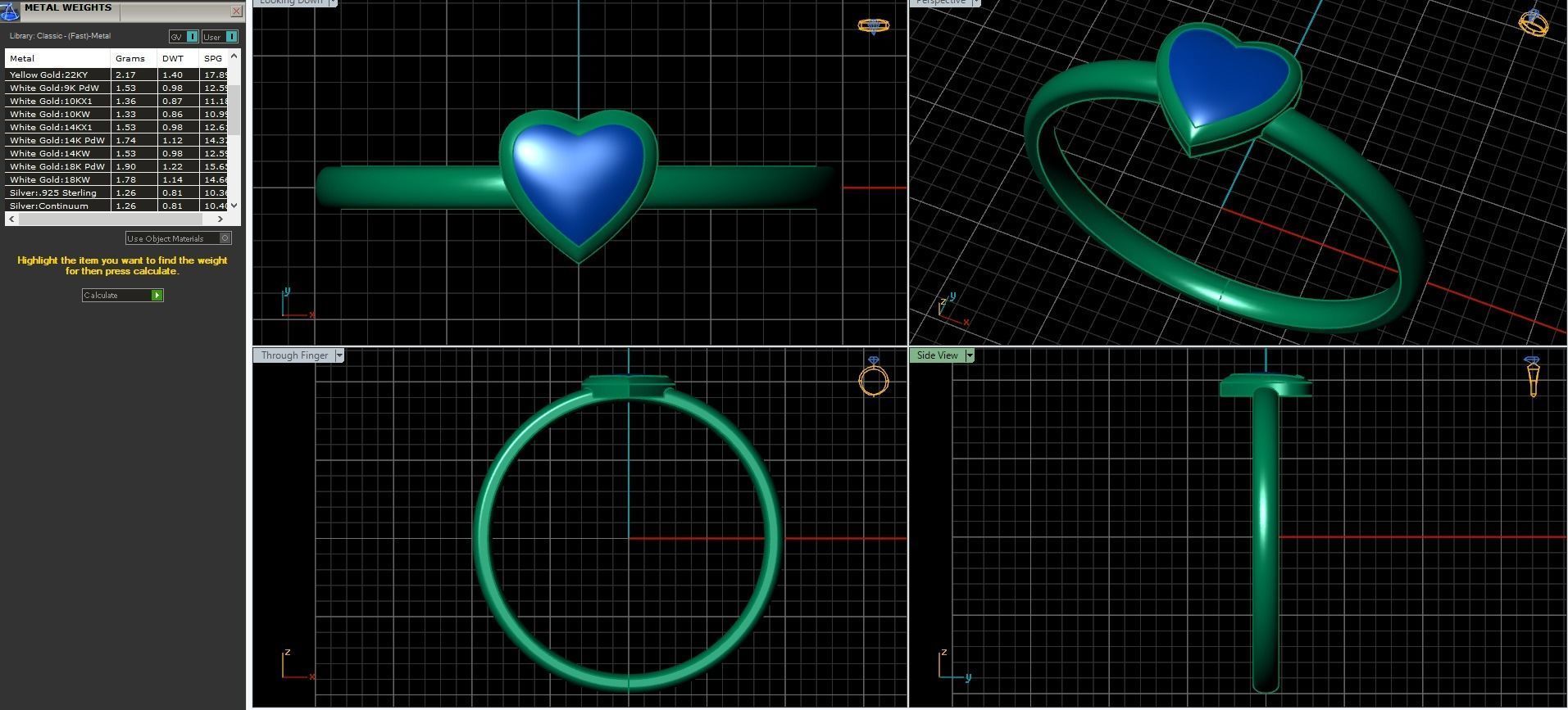 Jewelry geometric set  3D print model_7