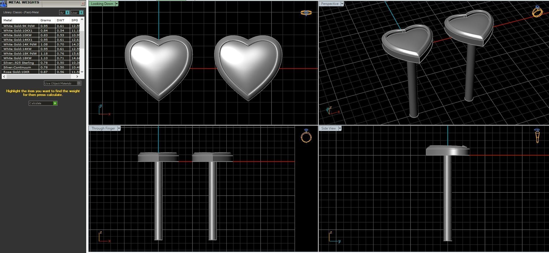 Jewelry geometric set  3D print model_18