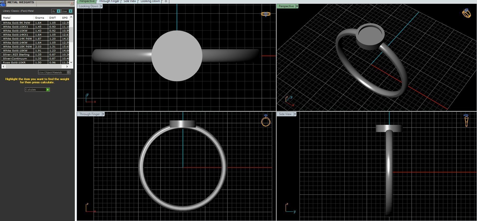 Jewelry geometric set  3D print model_1
