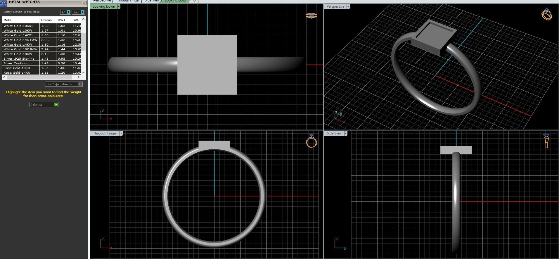 Jewelry geometric set  3D print model_5