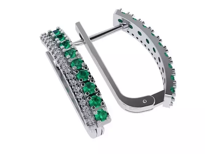 Diamond classic earrings  