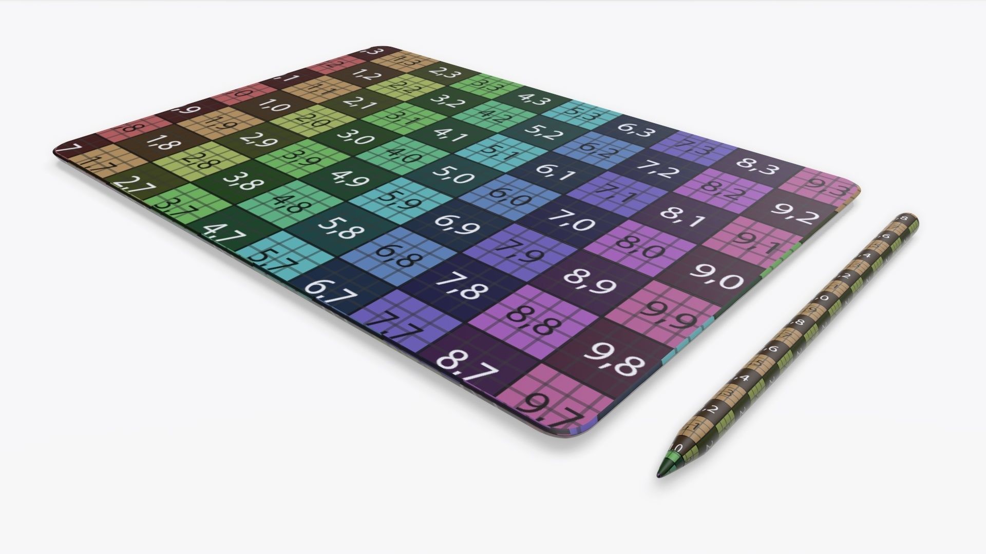 Digital tablet mock up 3D model_12