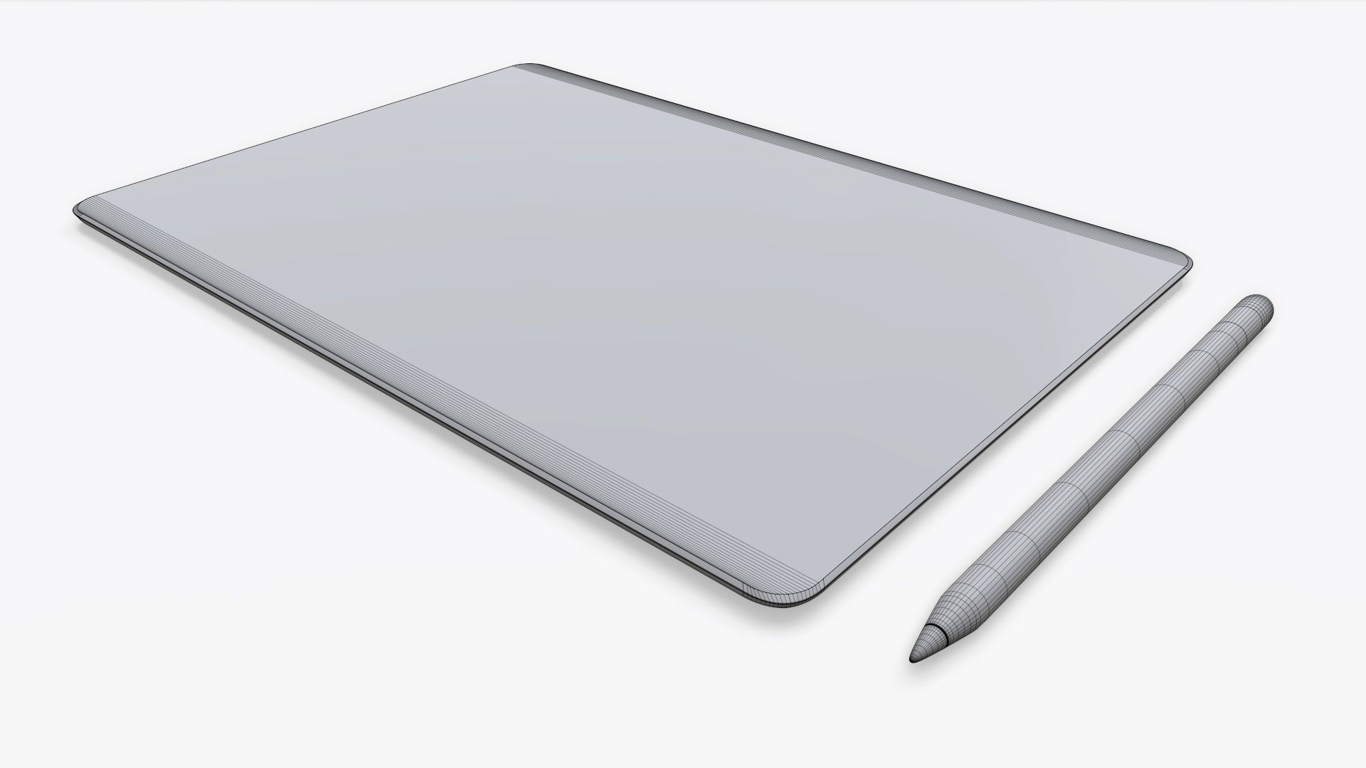 Digital tablet mock up 3D model_7
