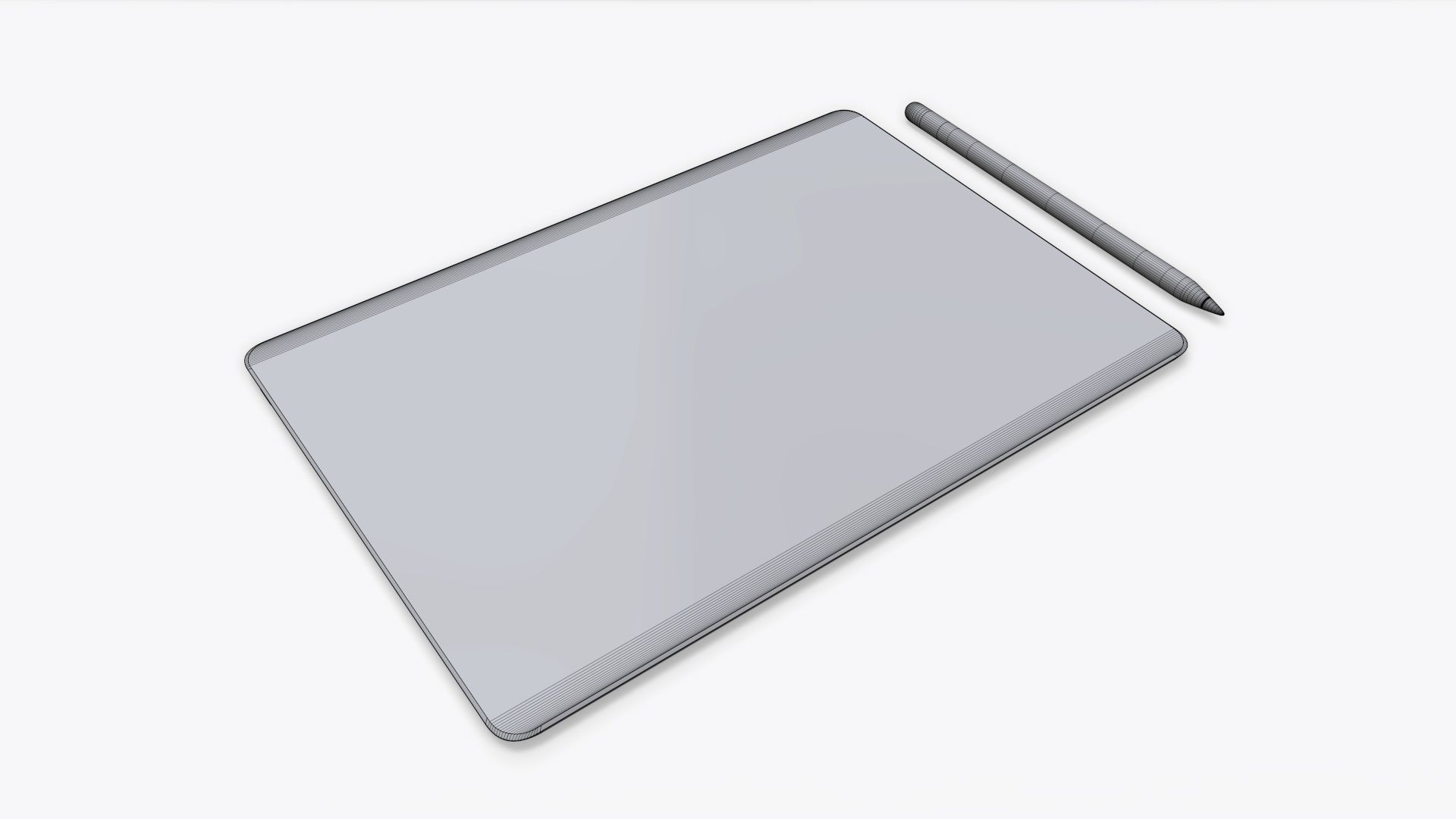 Digital tablet mock up 3D model_5