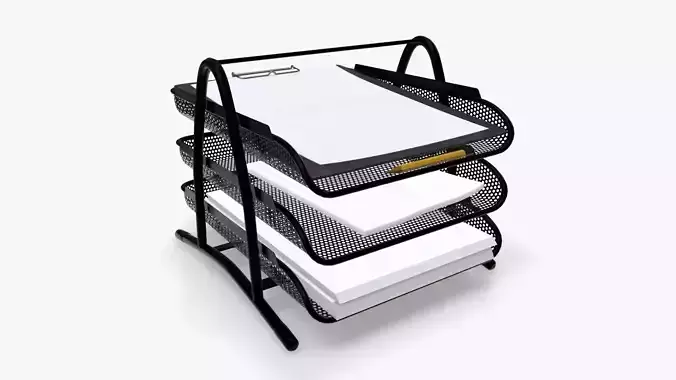 Paper mesh horizontal holder 02