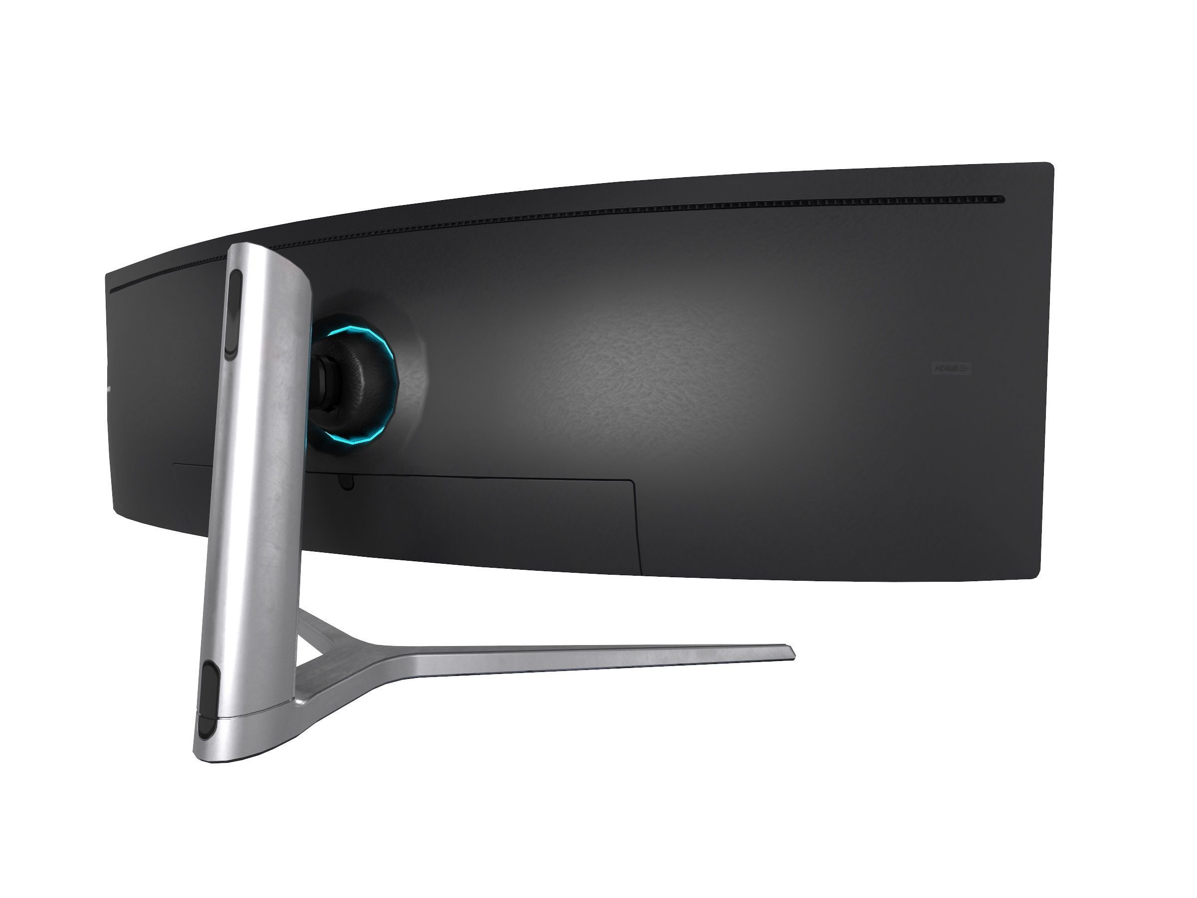 Samsung 49 Inch CHG90 QLED Gaming Monitor  Low-poly 3D model_6