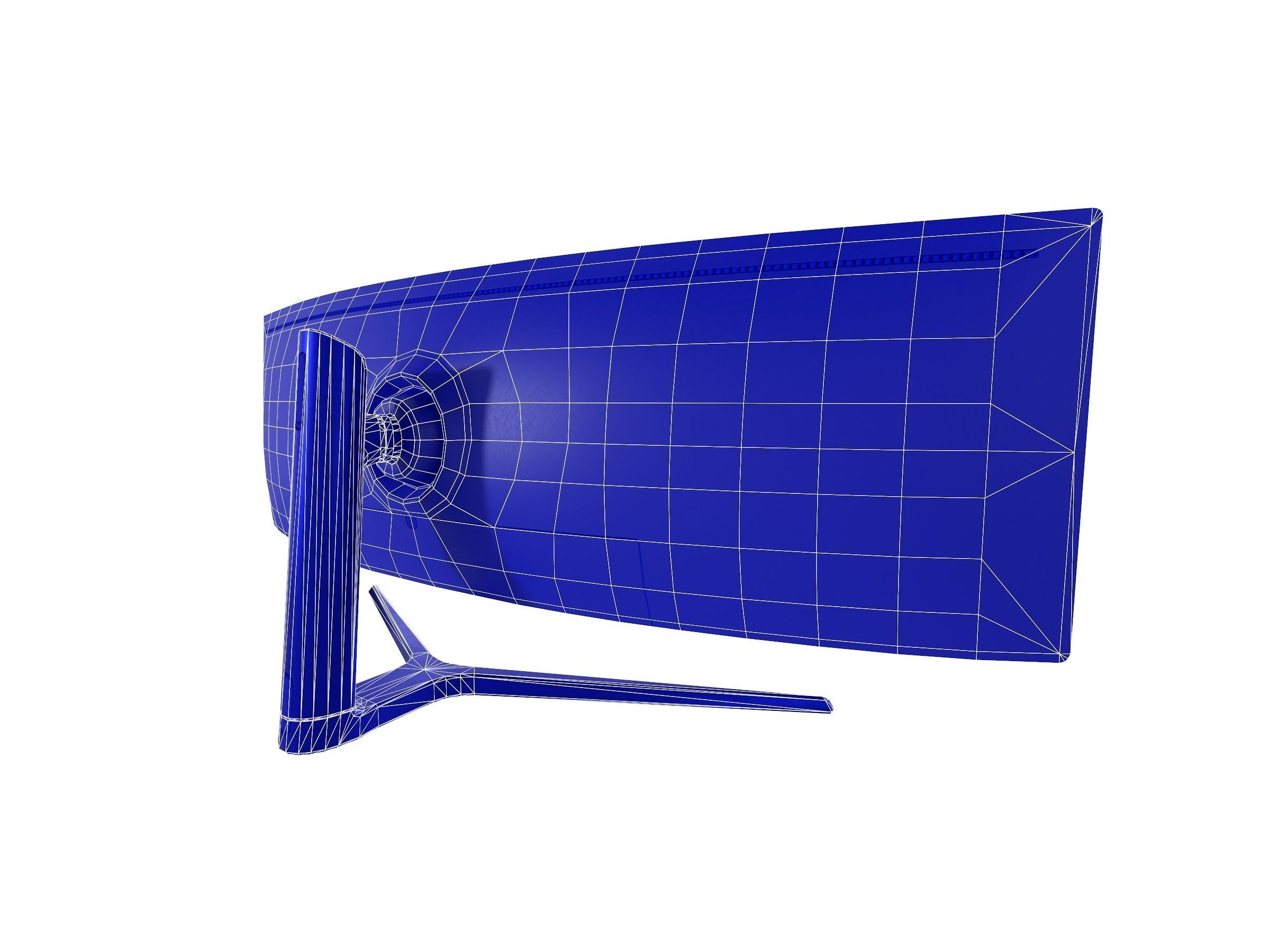 Samsung 49 Inch CHG90 QLED Gaming Monitor  Low-poly 3D model_11