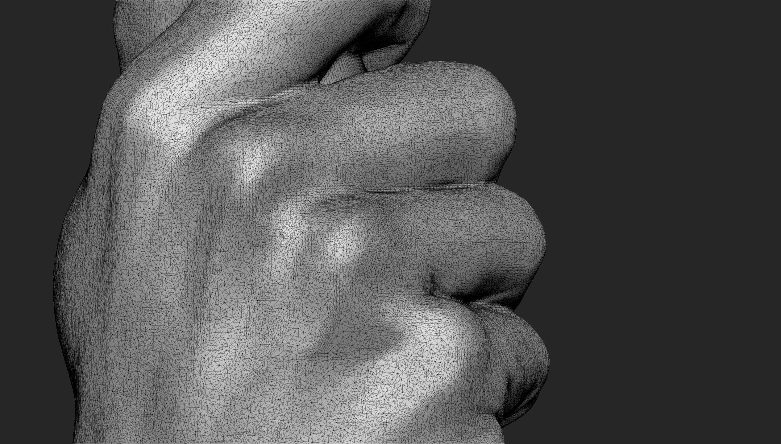 Male Hand Pose 7 3D print model_5