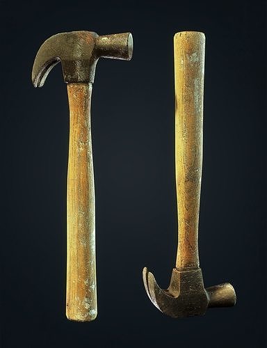 Old Hammer Low-poly 3D model