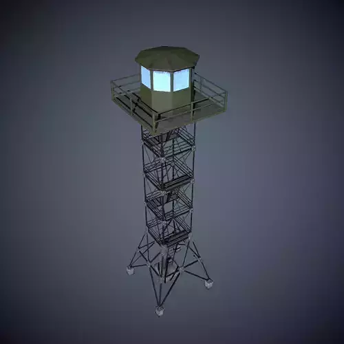 Border Tower Low Poly