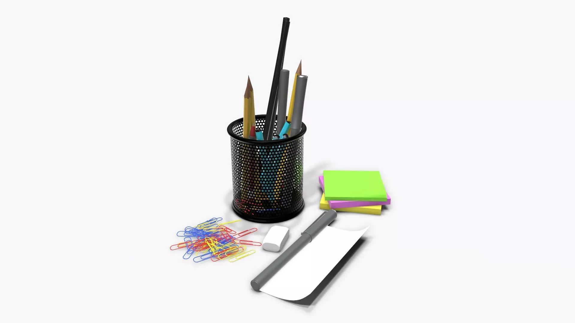 Mesh penholder 3D model