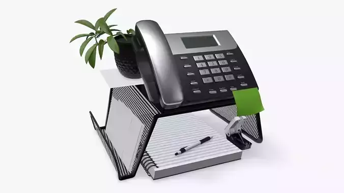 Phone mesh holder with decors