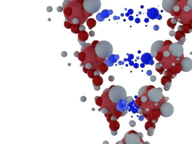 DNA model 3 strand 3D model_4