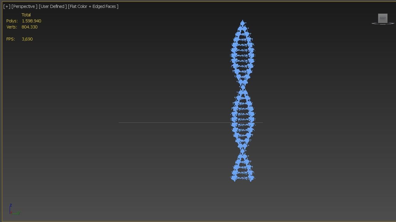 DNA model 3 strand 3D model_6