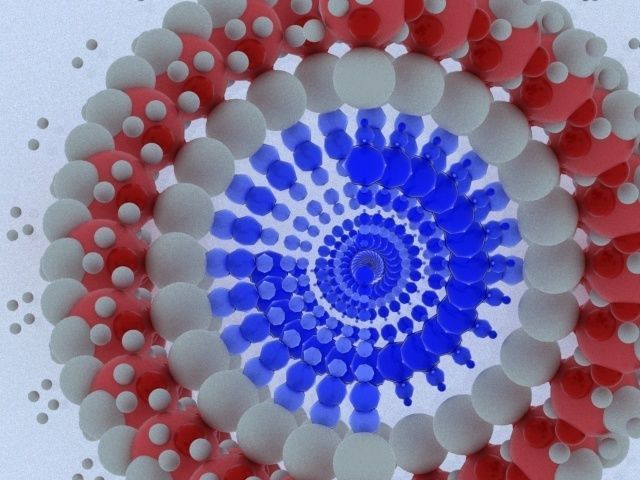 DNA model 3 strand 3D model_5