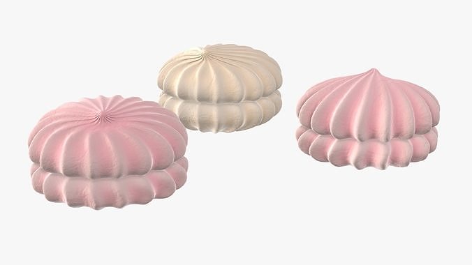 Marshmallows 3D model 3
