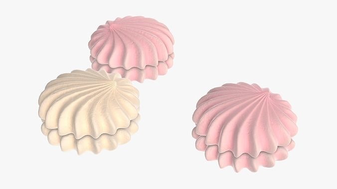 Marshmallows 3D model 2