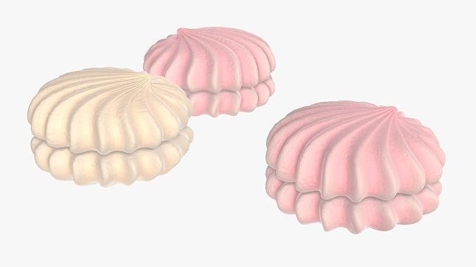 Marshmallows 3D model 4