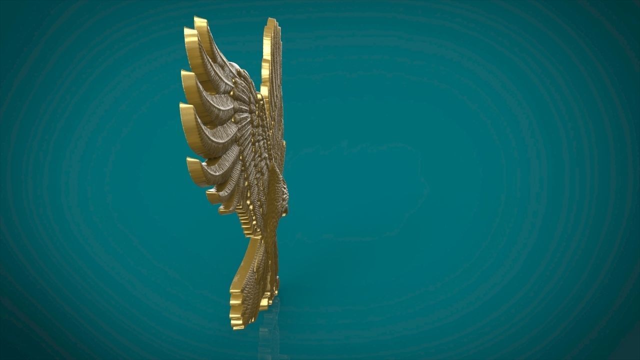 Eagle in flight - 2 3D print model_4