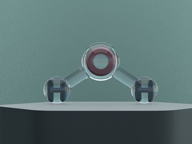 water molecule 3D model