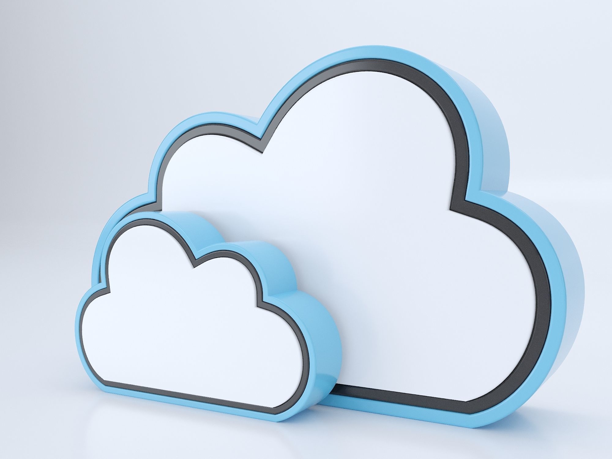 Cloud icon 3D model_1