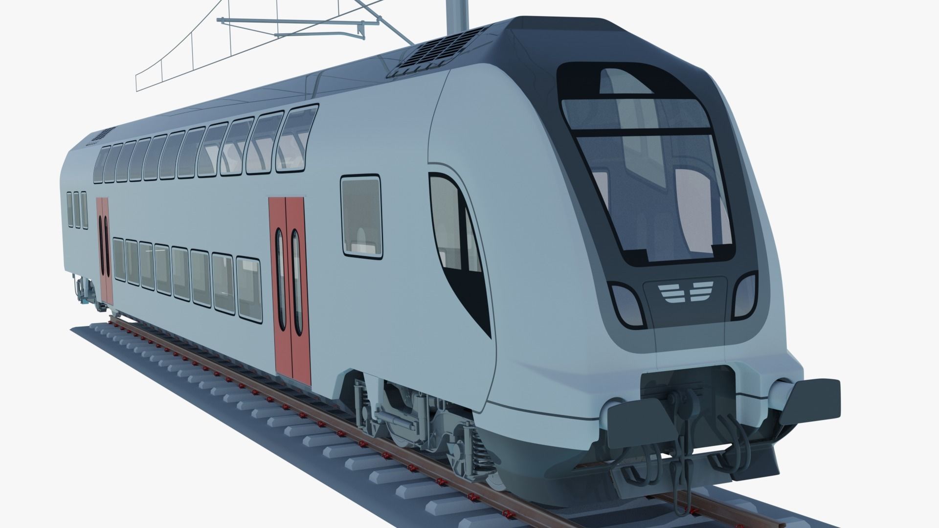 Bombardier Twindexx train 3D model_1