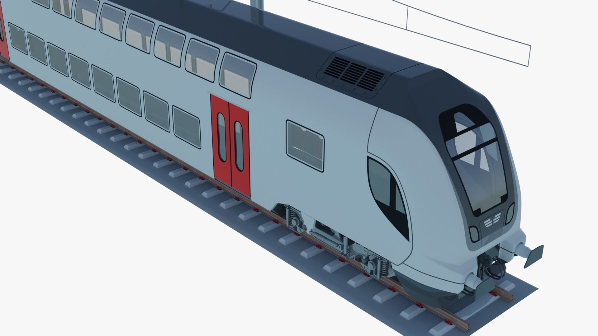 Bombardier Twindexx train 3D model_3