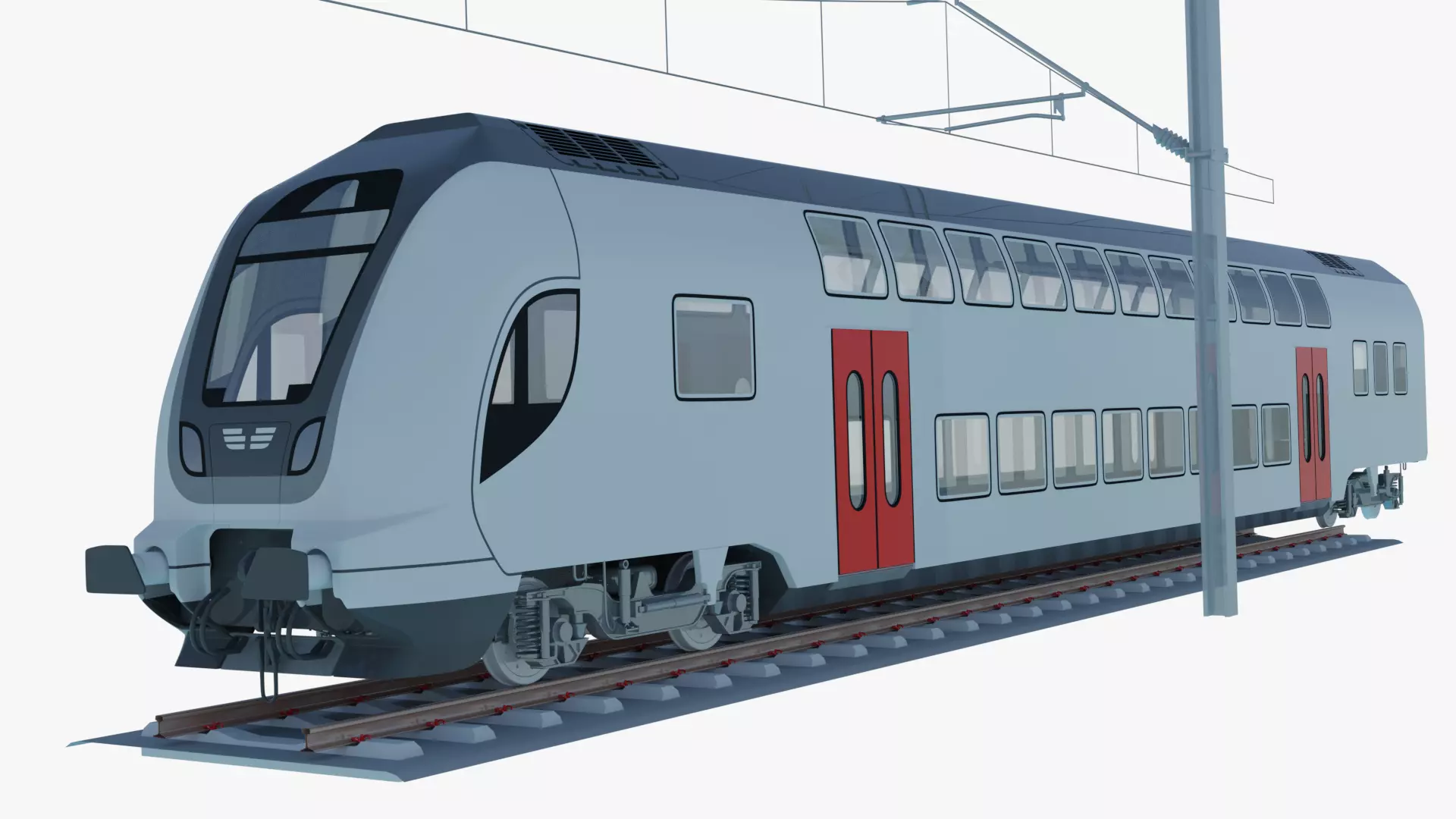 Bombardier Twindexx train 3D model_0