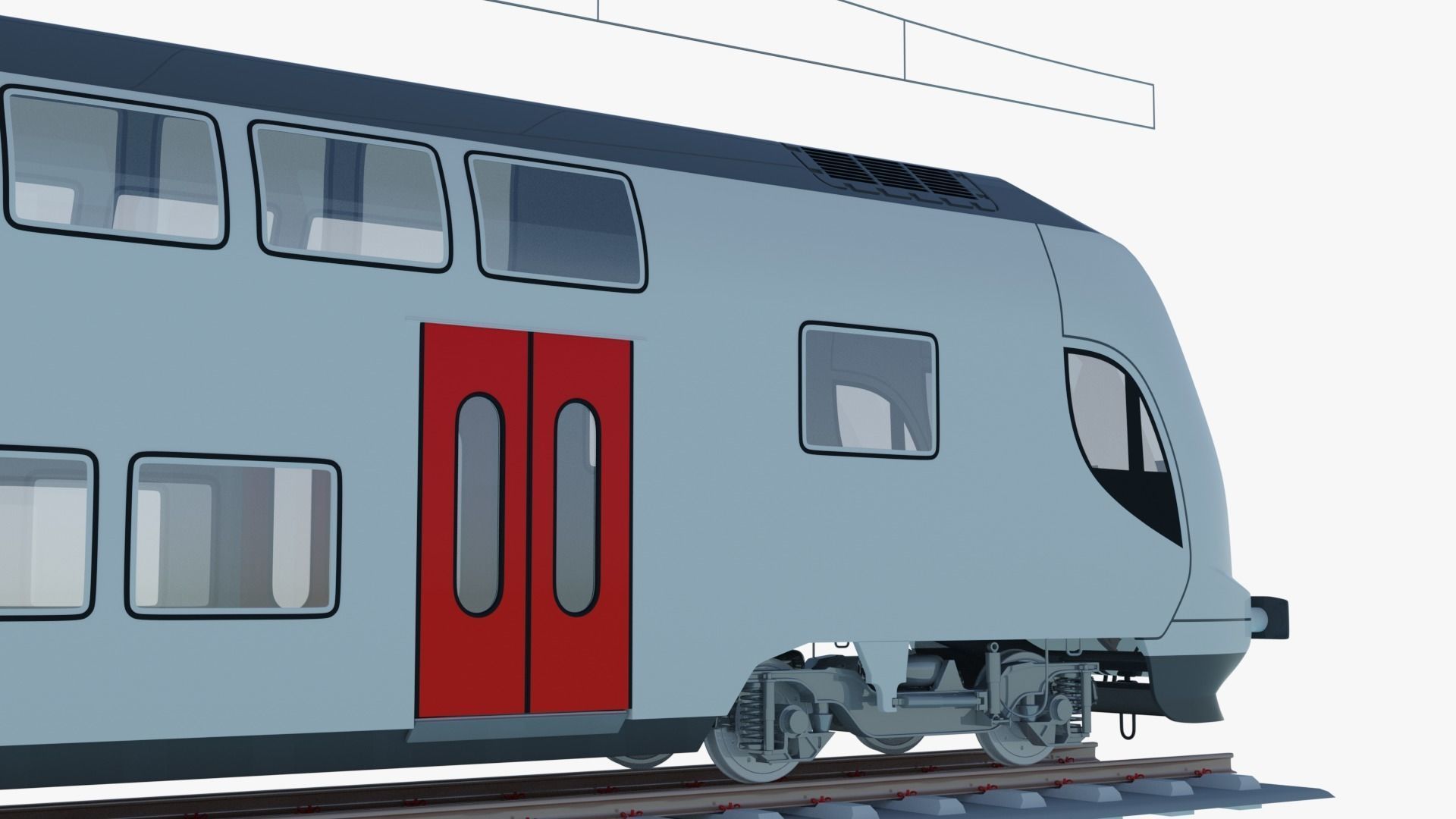 Bombardier Twindexx train 3D model_5
