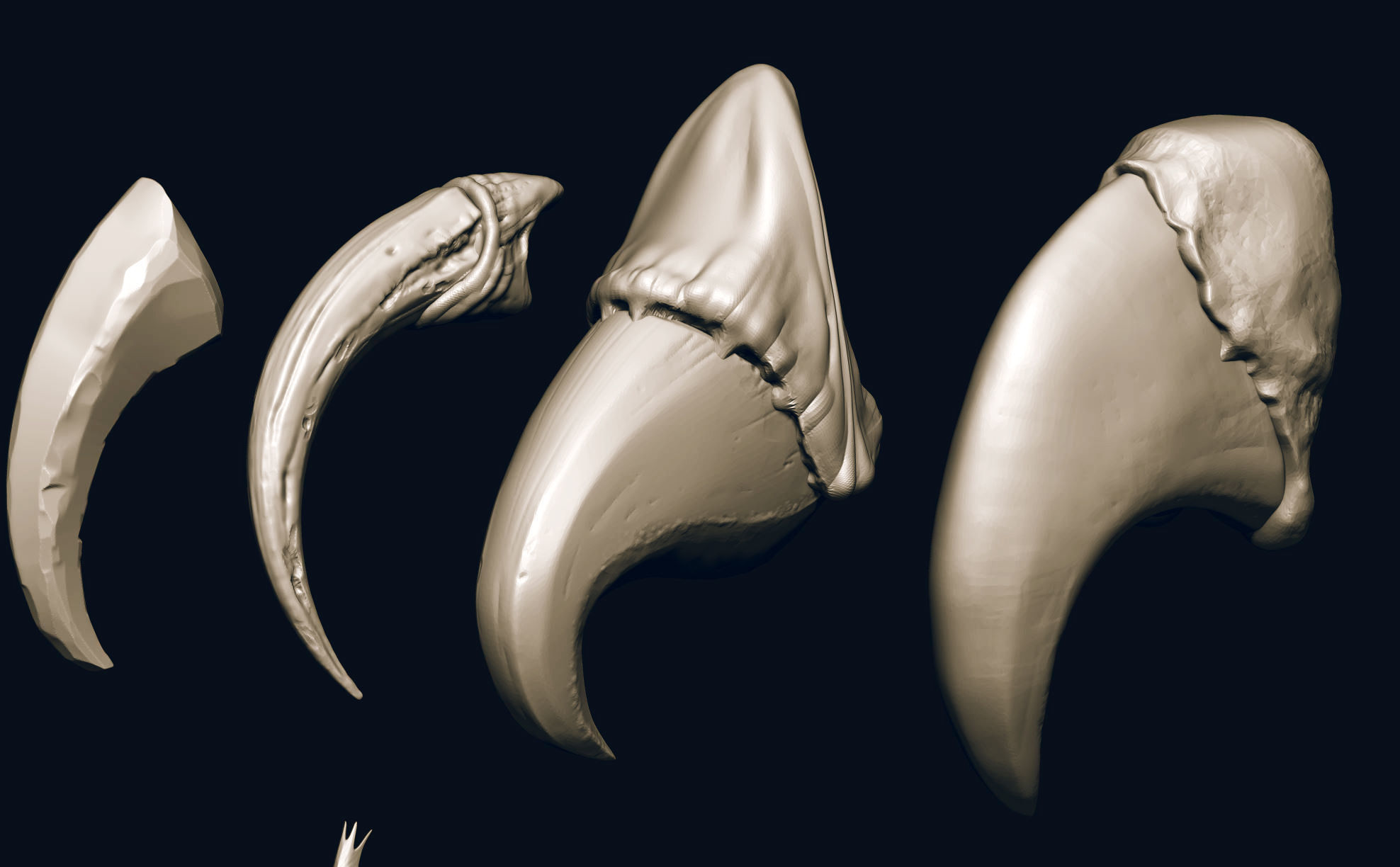 NAILS - 24 Character and Creature Nails 3D model_9